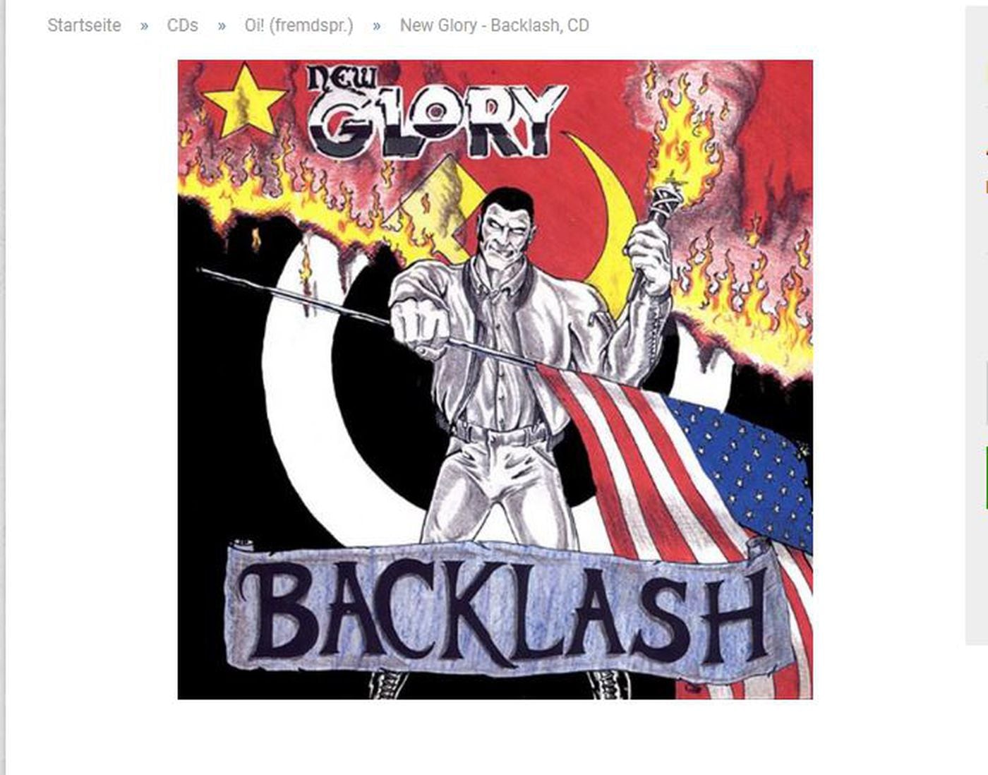 New Glory's lone album, "Backlash," can still be purchased and downloaded online.