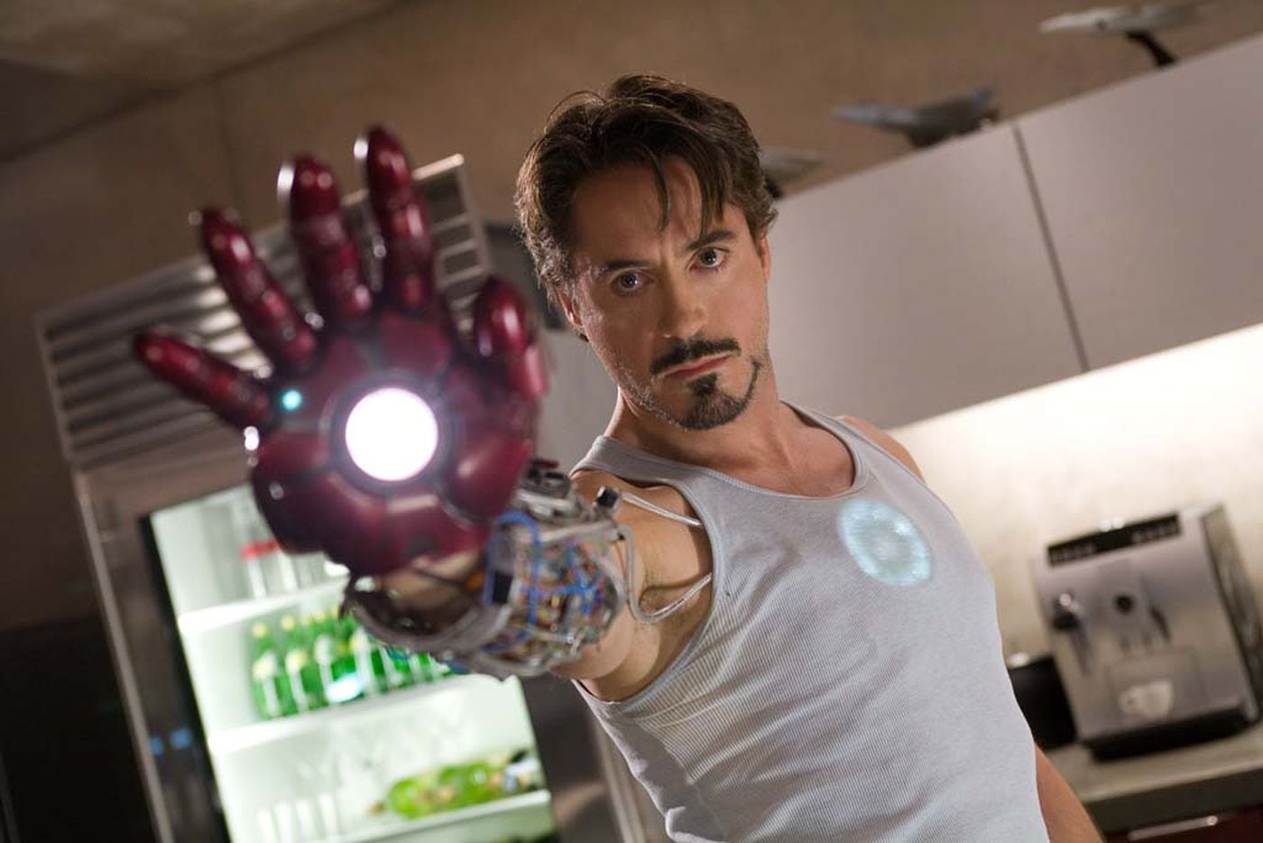 Robert Downey Jr. as billionaire industrialist Tony Stark aka Iron Man.